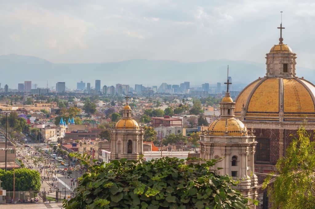 Basiliek van Guadalupe in Mexico-Stad